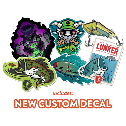 Mystery Tackle Box sample decals