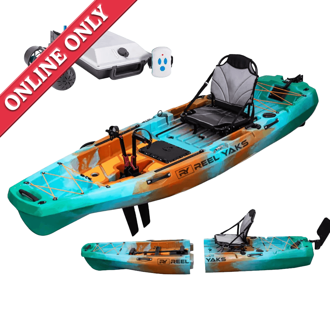 ReelYaks Radar 10ft + Bixpy Trolling Motor Bundle