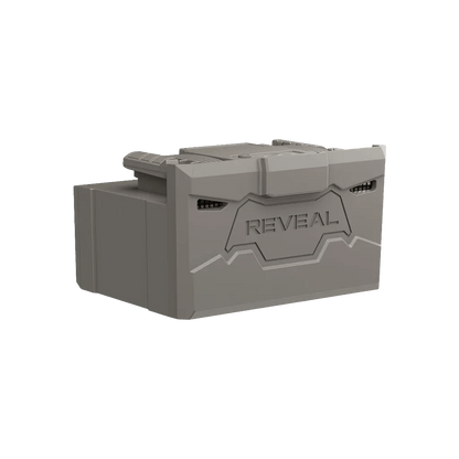 REVEAL FLEXPACK R5 POWER SYSTEM RECHARGABLE BATTERY quarter angle side view