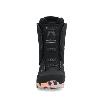RIDE WOMENS SAGE SNOWBOARD BOOT    2025
FRONT VIEW