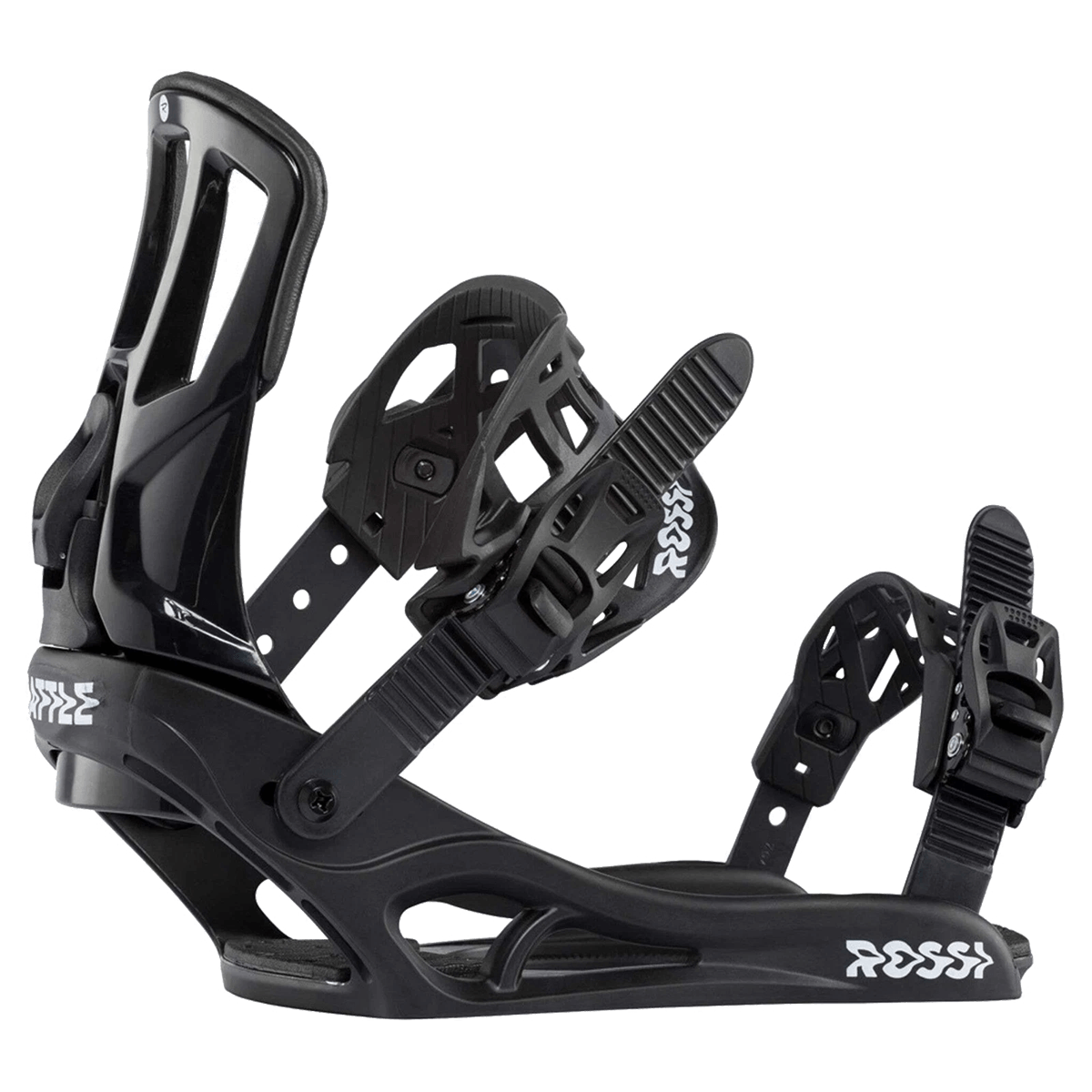 UNISEX BATTLE SNOWBOARD BINDING - BLACK AND WHITE