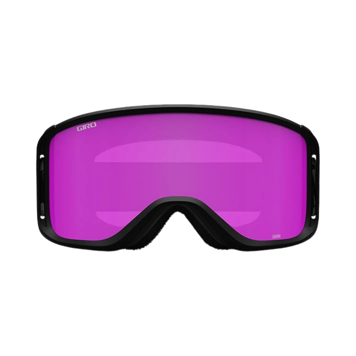 GIRO SAGEN GOGGLE + BONUS LENS - ADULT - BLACK GREY BOTANICAL LX AMBER PINK - FRONT