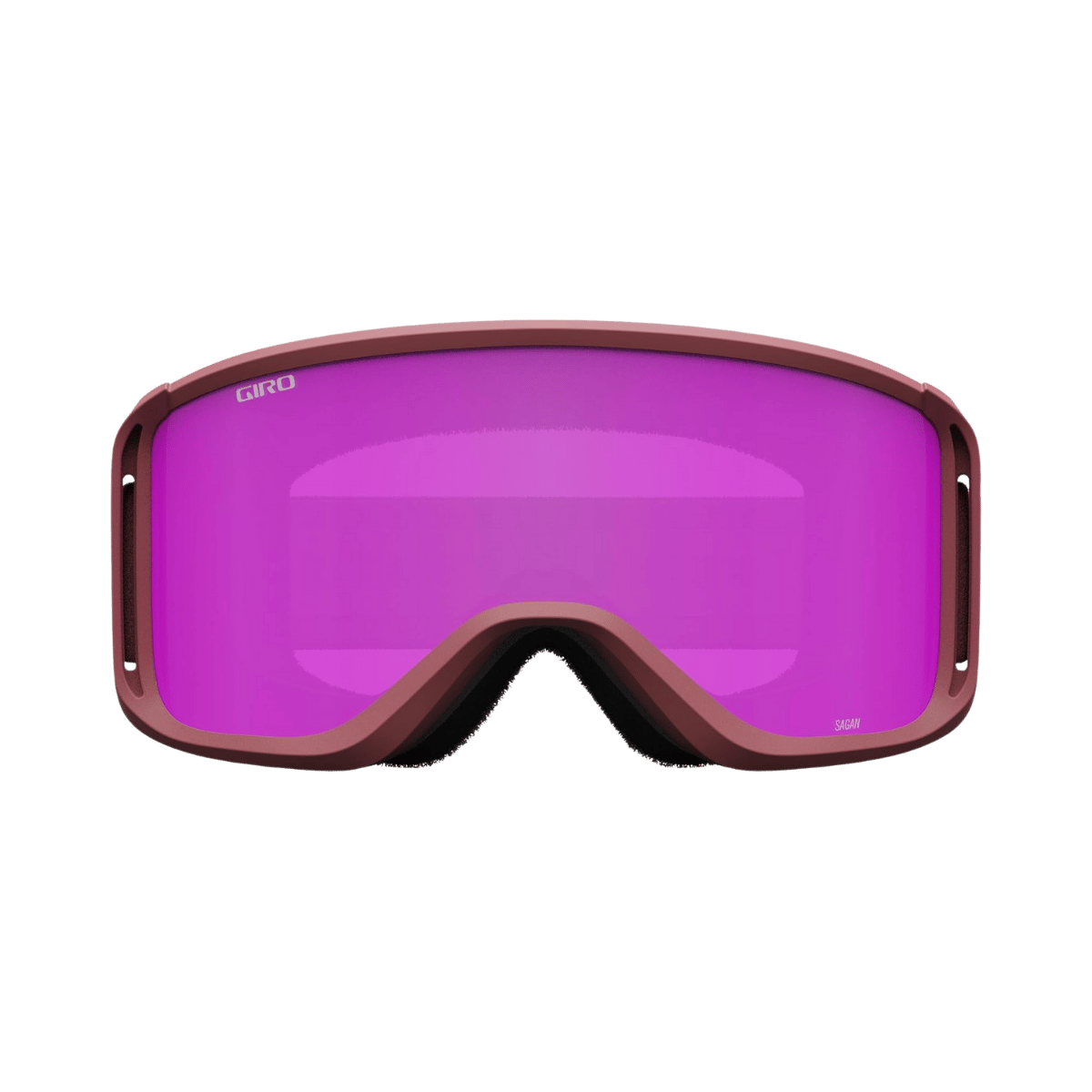 GIRO SAGEN GOGGLE + BONUS LENS - ADULT - ROSE THIRDS AMBER PINK FRONT