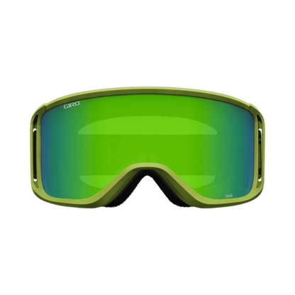 GIRO SAGEN GOGGLE + BONUS LENS - ADULT - GLOW GREEN SHELTER LODEN GREEN - FRONT
