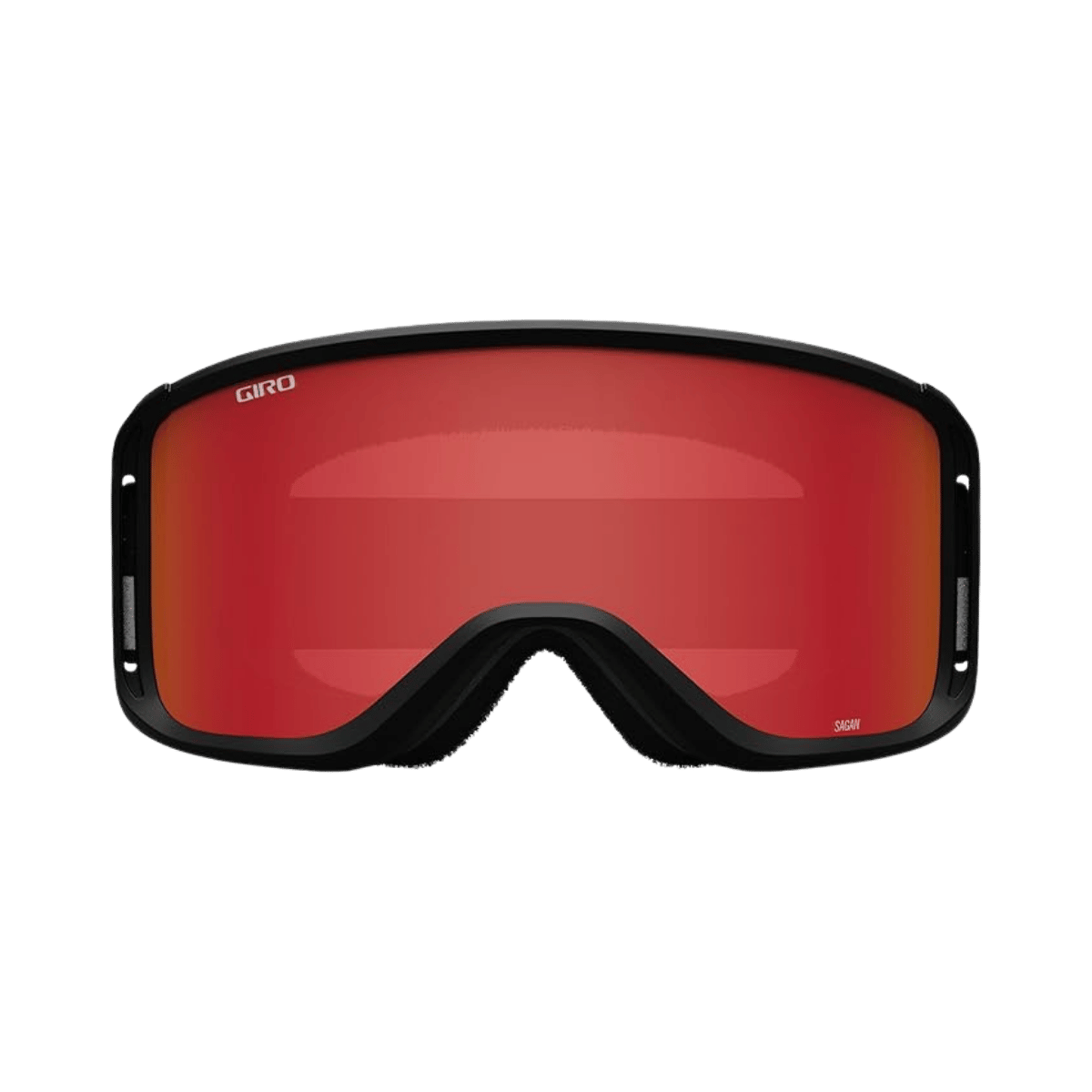 GIRO SAGEN GOGGLE + BONUS LENS - ADULT - BLACK WHITE FLOW AMBR YEL - FRONT