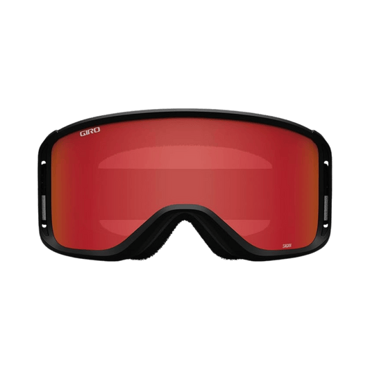 GIRO SAGEN GOGGLE + BONUS LENS - ADULT - BLACK WHITE FLOW AMBR YEL - FRONT