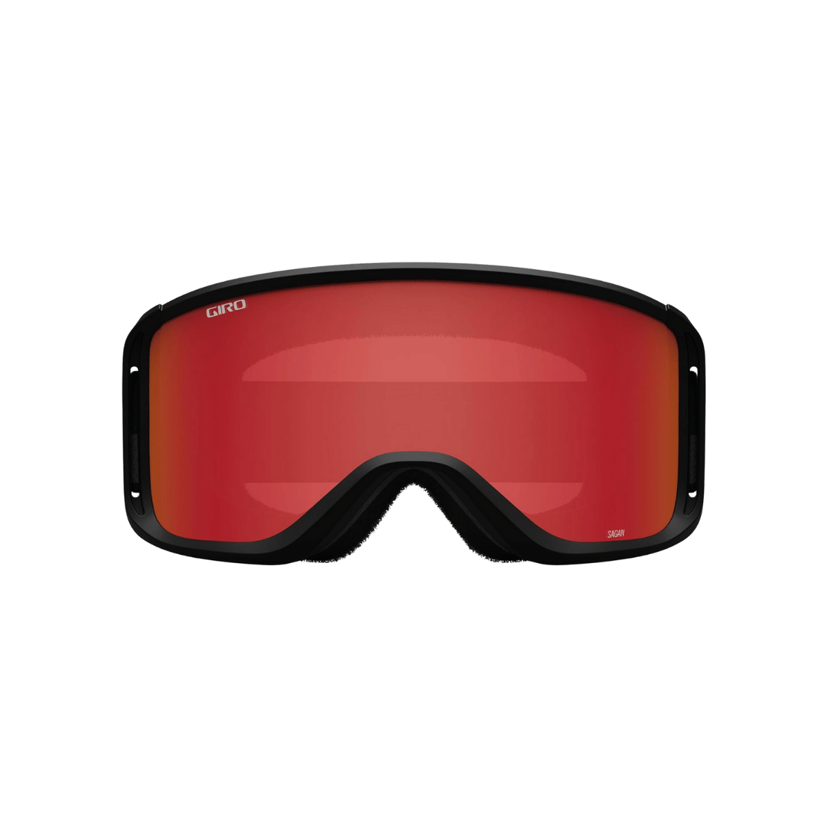 GIRO SAGEN GOGGLE + BONUS LENS - ADULT - BLACK GREY FLOW_AMBER YEL - FRONT