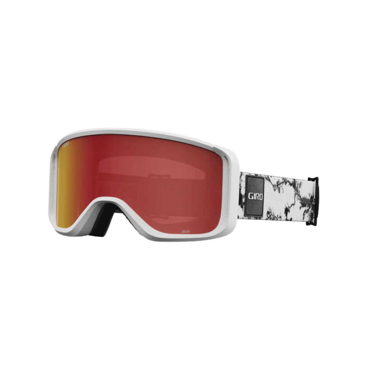 GIRO SAGEN GOGGLE + BONUS LENS - ADULT - DARK MATTER WHITE_AMBER YEL