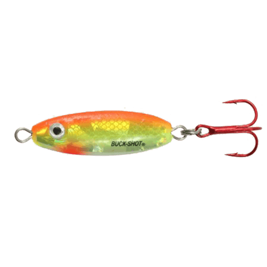 NORTHLAND BUCK-SHOT RATTLE SPOON S-GLO CHUB 1/8OZ