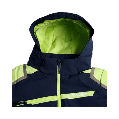 SPYDER CHALLENGER SKI TRUE NAVY JACKET - HOOD
