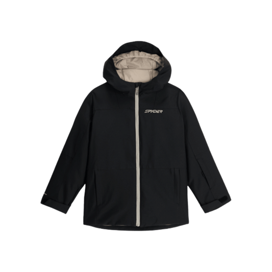 SPYDER KIDS SLASH BLACK JACKET - front