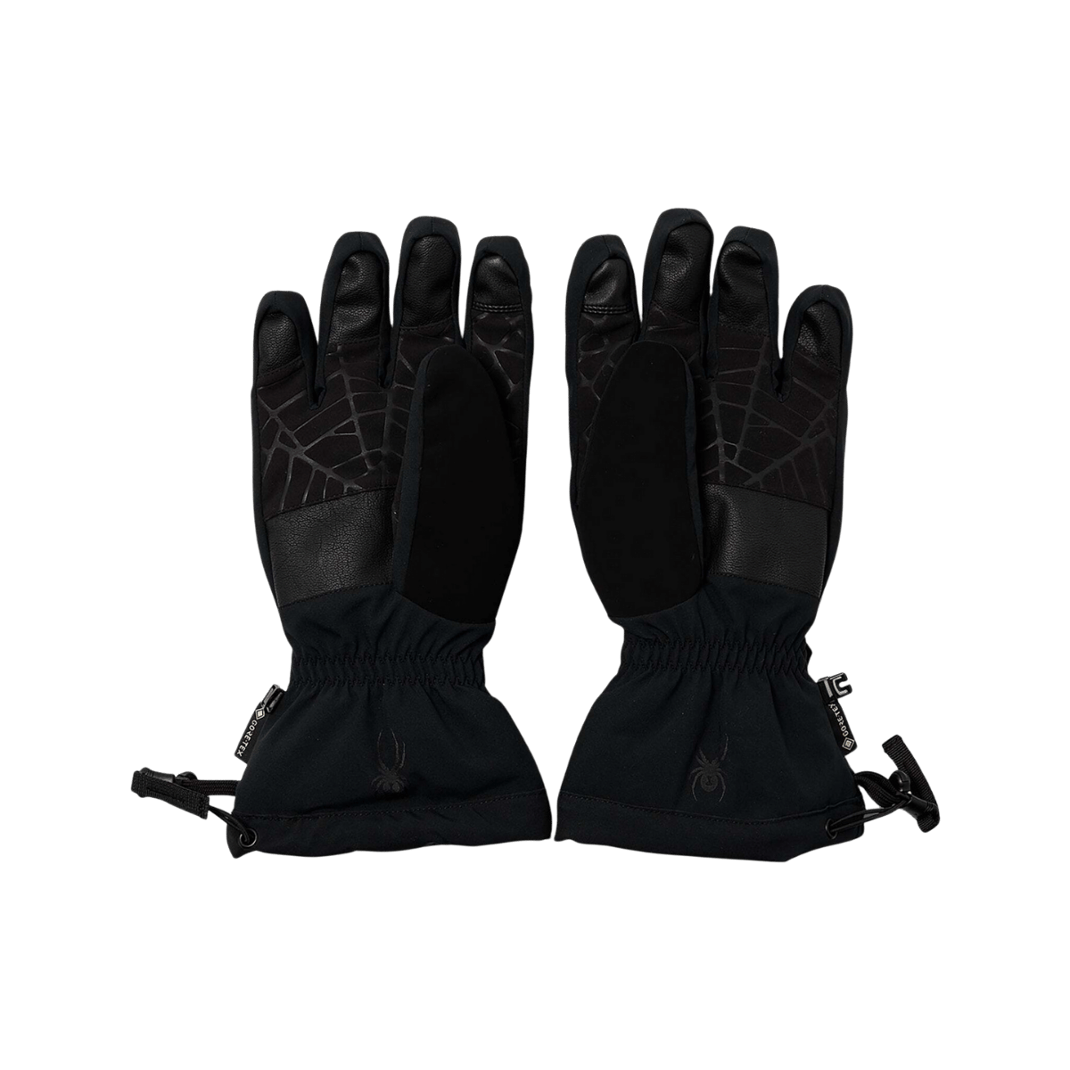 SPYDER OVERWEB GTX SKI BLACK GLOVES MEN'S - PALM