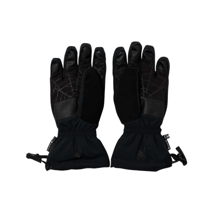 SPYDER OVERWEB GTX SKI BLACK GLOVES MEN'S - PALM