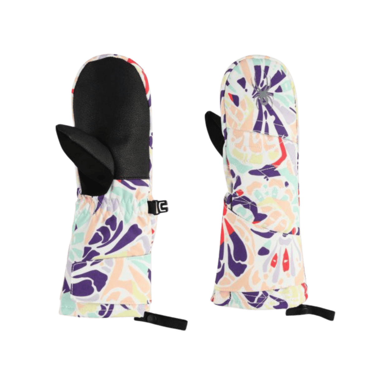 SPYDER TODDLER CUBBY SKI MITTENS BUTTERFLY MULTI GLOVES