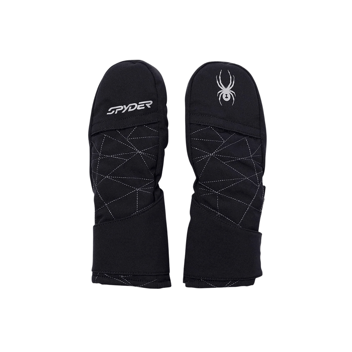 SPYDER TODDLER CUBBY SKI MITTENS BLACK GLOVES