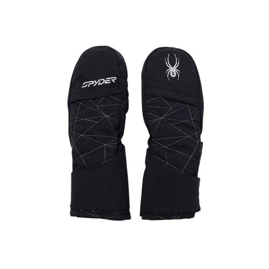 SPYDER TODDLER CUBBY SKI MITTENS BLACK GLOVES