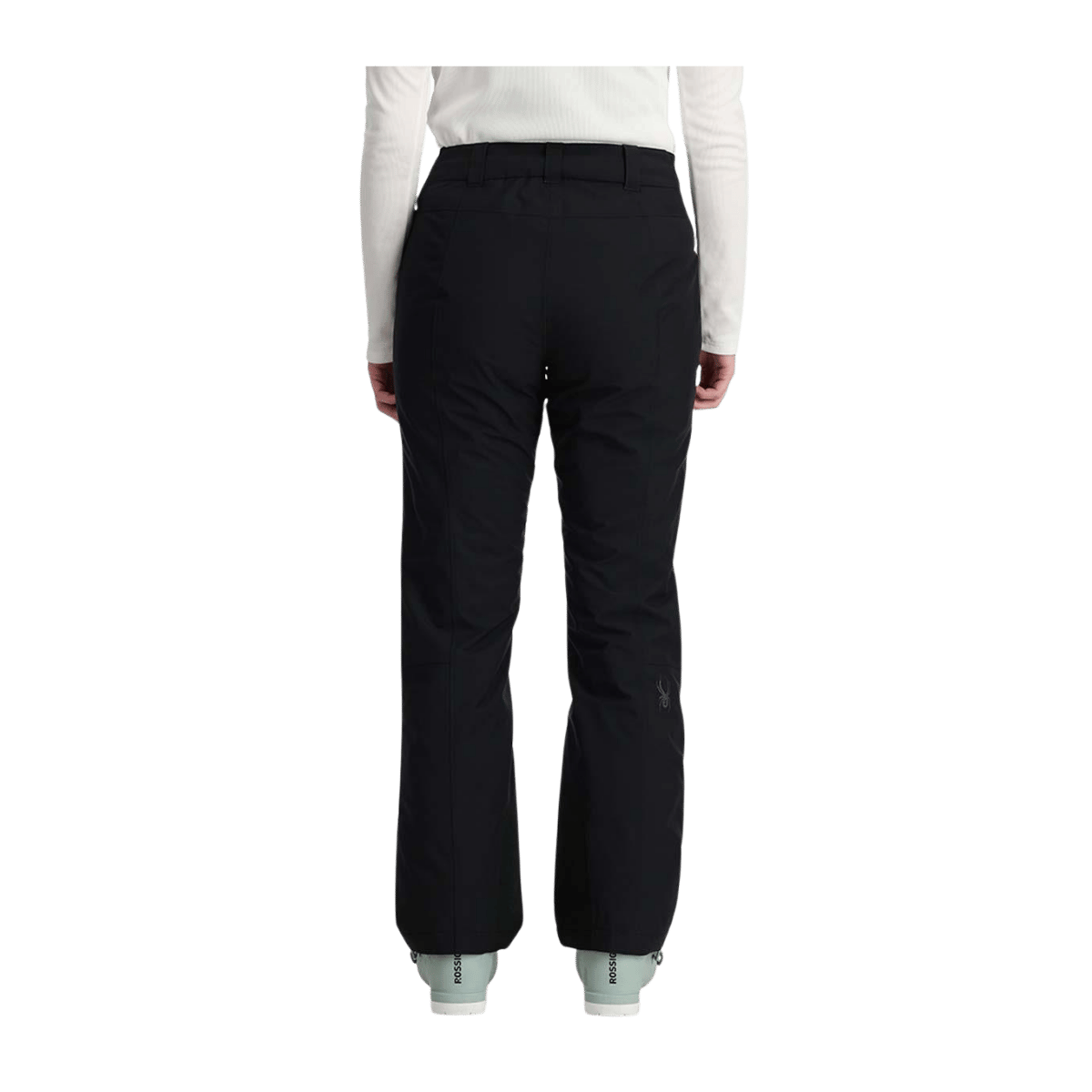 SPYDER WOMEN'S WINNER PANTS - BLACK - reverse on model