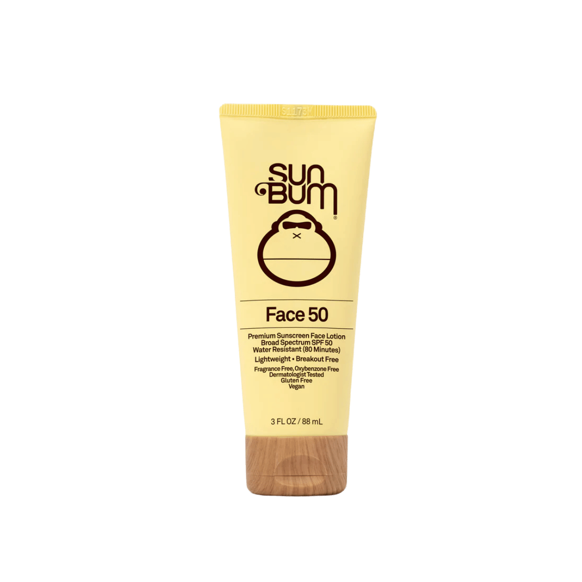 SUN BUM CLEAR FACE SUNSCREEN SPF 50 LOTION - 3OZ - FRONT VIEW