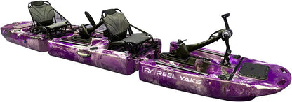 ReelYaks 14ft Raider Tandem Propeller Drive Modular Fishing Kayak