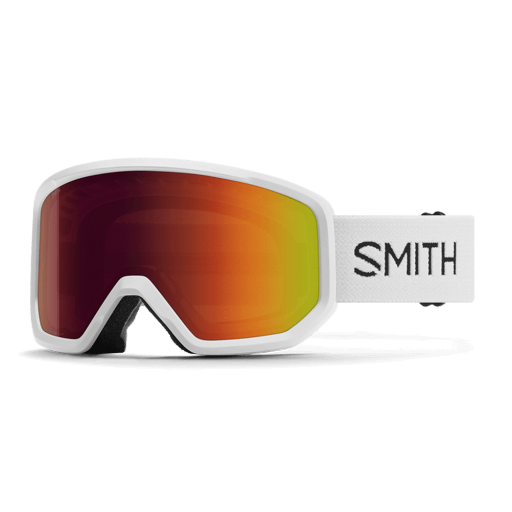 SMITH TRANSFER GOGGLES         25/26
WHITE + RED SOL-X MIRROR LENS 