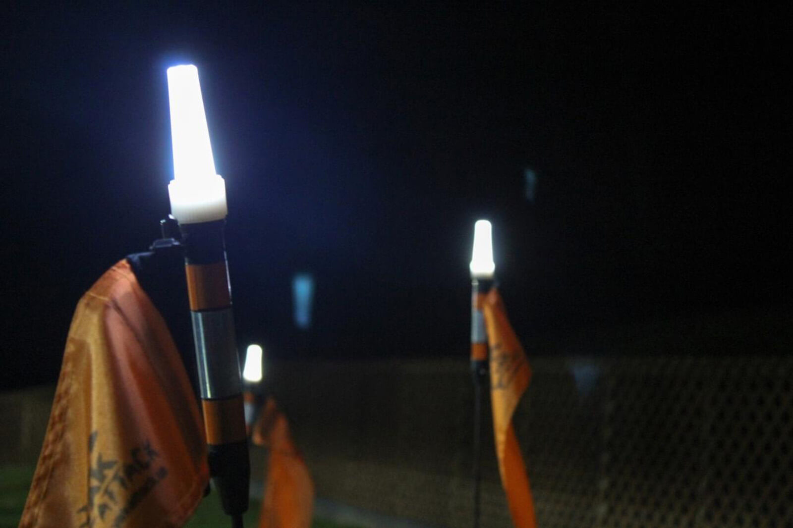 VISICARBON PRO - CPM - INCLUDES MIGHTY MOUNT AND HARDWARE at night showing the light on top