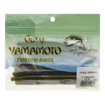 Yamamoto Senko worm 10 Pk Green Pumpkin/Black 5"