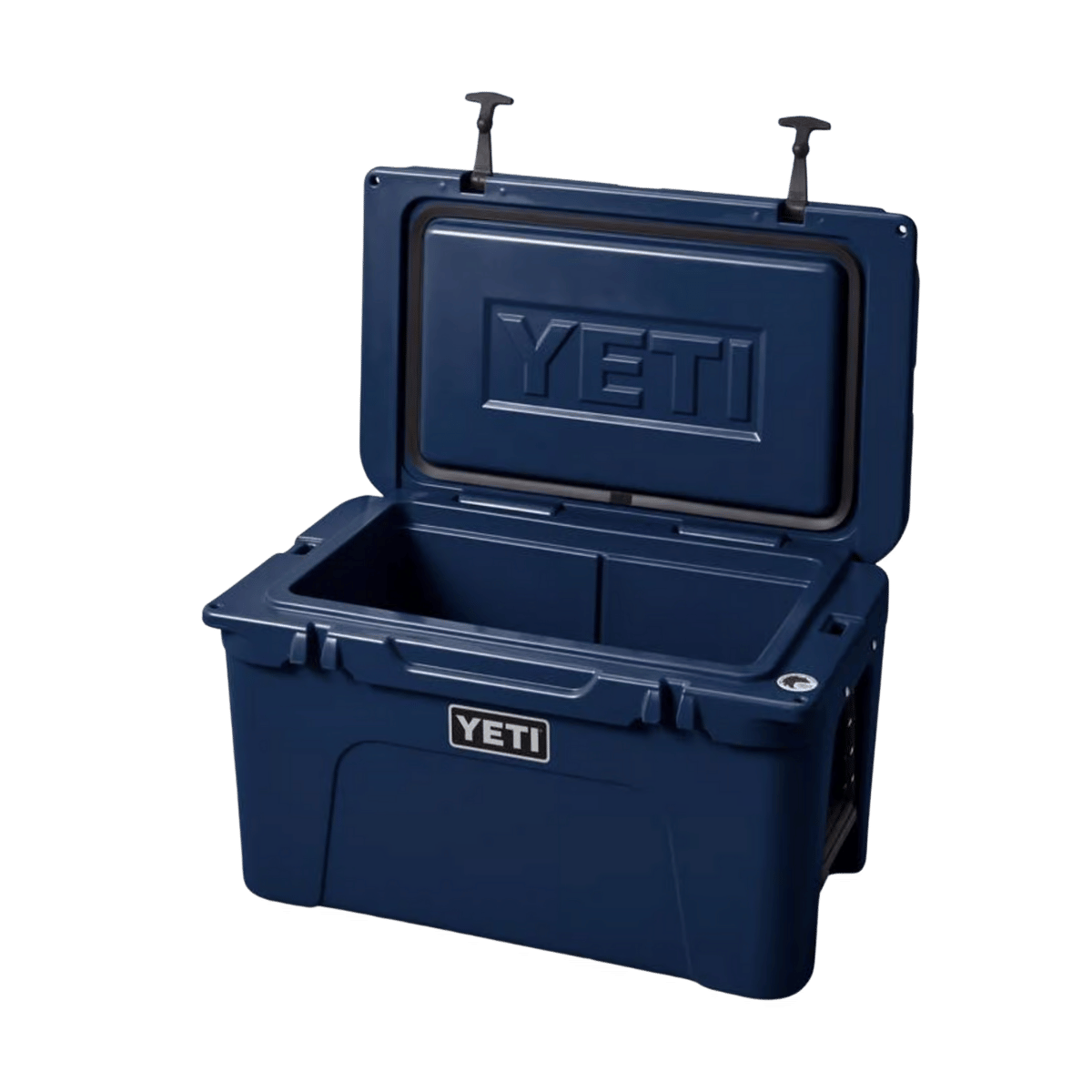YETI TUNDRA 45 HARD COOLER - NAVY - SIDE VIEW